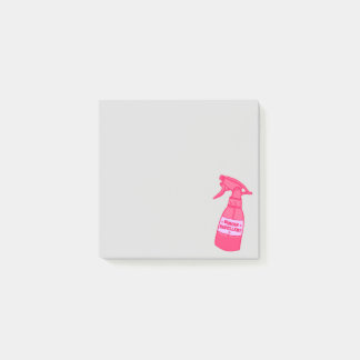Notas Post-it® Botella de spray repelente humano humor sassy