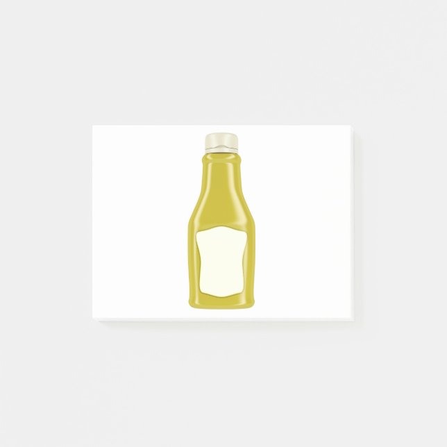 Notas Post-it® Botella para la mostaza o la mayonesa (Anverso)