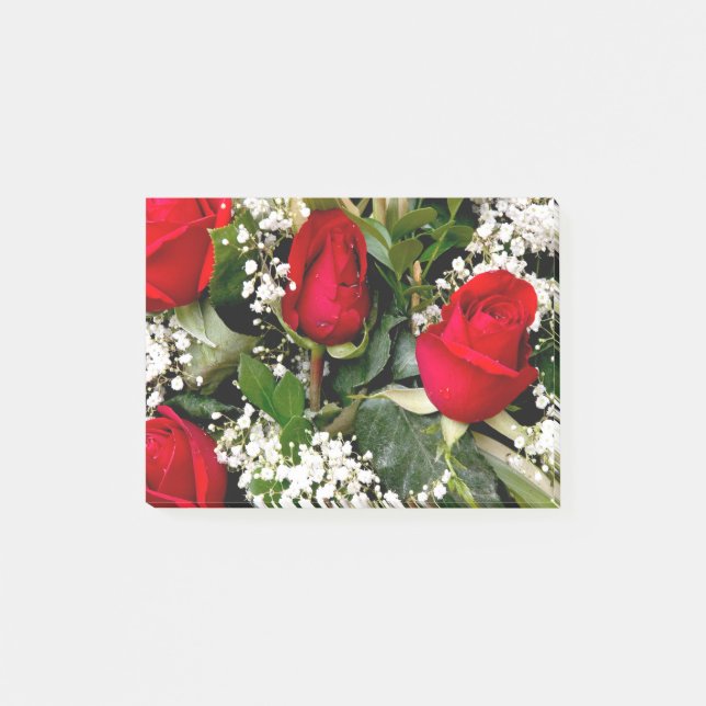 Notas Post-it® Bouquet de flores (Anverso)
