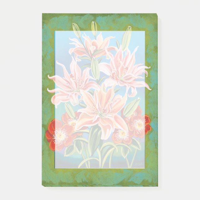 Notas Post-it® Bouquet en la frontera II (Anverso)