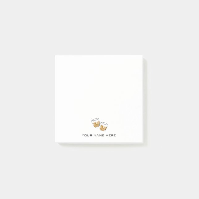 Notas Post-it® Bourbon/Whiskey (Anverso)
