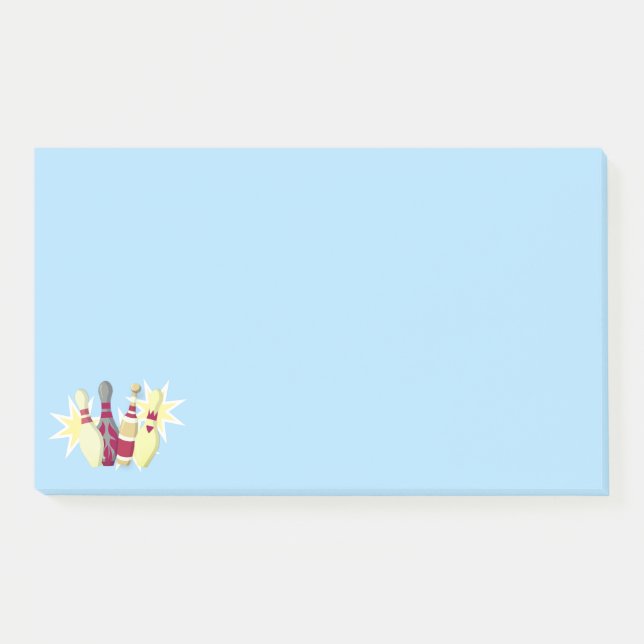 Notas Post-it® Bowling de estilo vintage (Anverso)