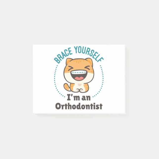 Notas Post-it® Brace usted mismo soy un animal ortodoncista (Anverso)