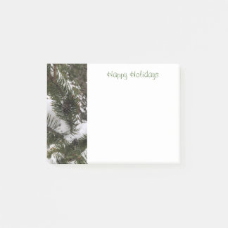 Notas Post-it® Branches Snowy Pine Cones Post-It® Notes