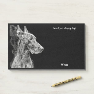 Notas Post-it® Braque du Bourbonnais Abstract Art Dog Name