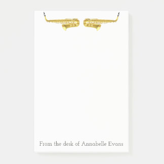 Notas Post-it® Brass Saxophones Personalize