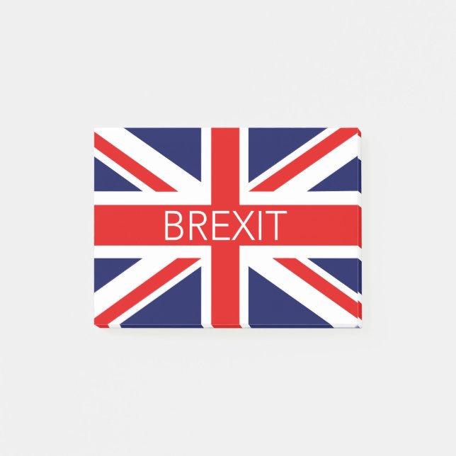 NOTAS POST-IT® BREXIT UNION JACK - IMAGEN DE ALTA CALIDAD (Anverso)