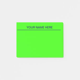 Notas Post-it® Bright Green Post escribe