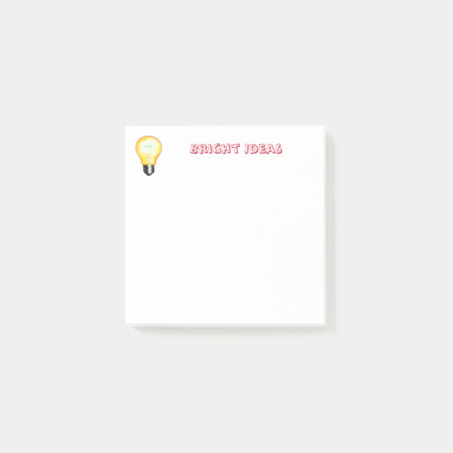 Notas Post-it® Bright Ideas Post It Notes (Anverso)