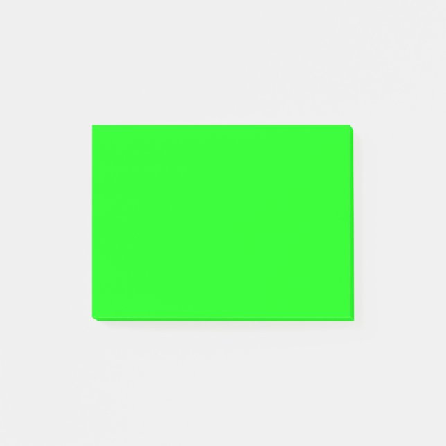 Notas Post-it® Bright Neon Green (Anverso)