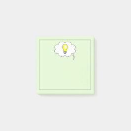 Notas Post-it® Brillantes ideas de bombilla de luz cuadrado