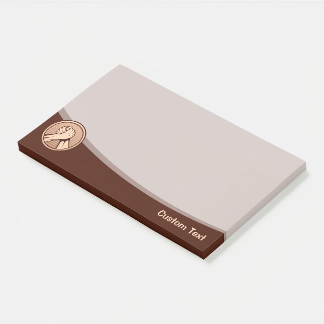 Notas Post-it® Bronce de lucha de brazos (En perspectiva)
