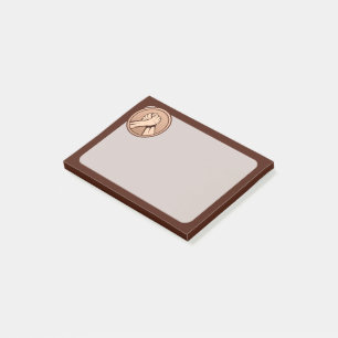 Notas Post-it® Bronce de lucha de brazos