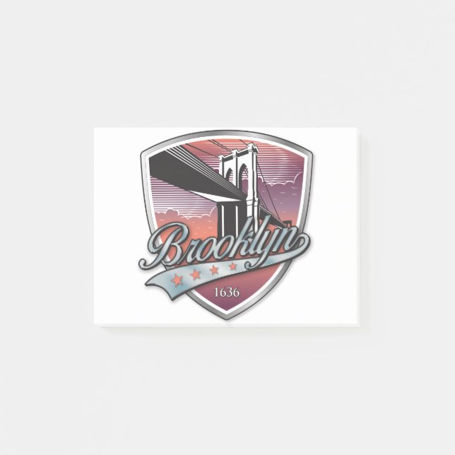 Notas Post-it® Brooklyn Design Silver (Anverso)