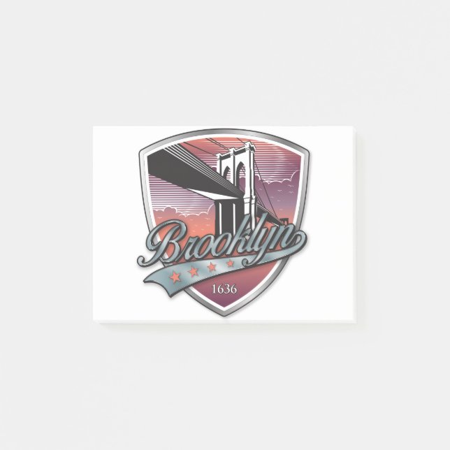 Notas Post-it® Brooklyn Design Silver Metallic (Anverso)