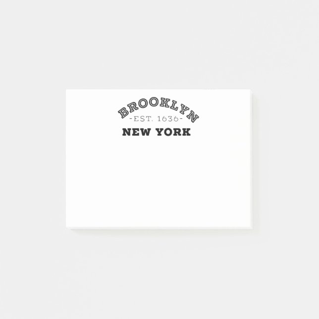 Notas Post-it® Brooklyn New York (Anverso)