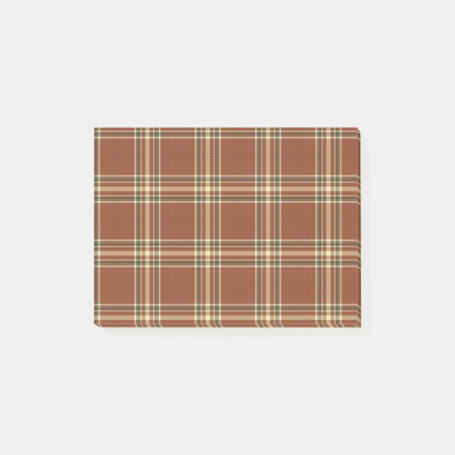 Notas Post-it® Brown Tartan Post-it® Notes (Anverso)