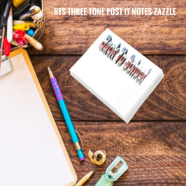 Notas Post-it® BTS de tres tonos