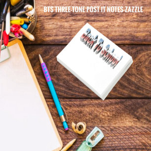 Notas Post-it® BTS de tres tonos
