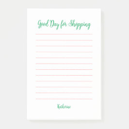 Notas Post-it® Buen día para ir de compras