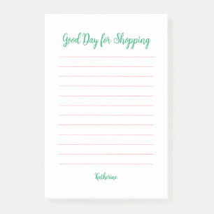 Notas Post-it® Buen día para ir de compras