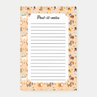 Notas Post-it® Bufandas Festivas de Invierno para Cachorros