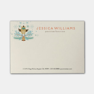 Notas Post-it® Búho de Navidades Feliz Navidad
