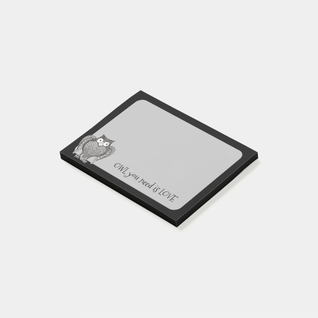 Notas Post-it® Búho que necesitas (En perspectiva)