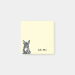 Notas Post-it® Bulldog Custom Tendencias Acuarela Adorable