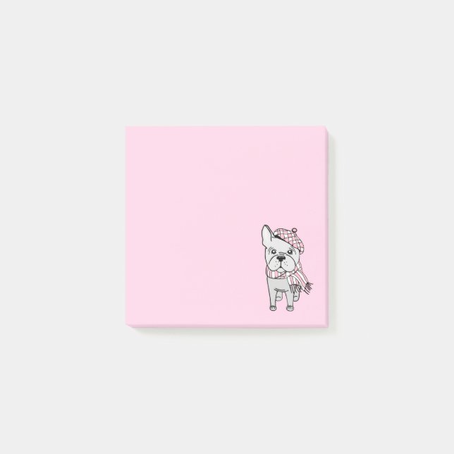 Notas Post-it® Bulldog Francés Adorable (Anverso)