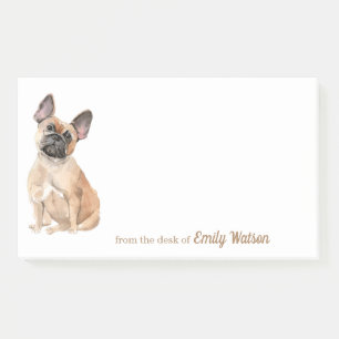 Notas Post-it® Bulldog francés adorable de Brown