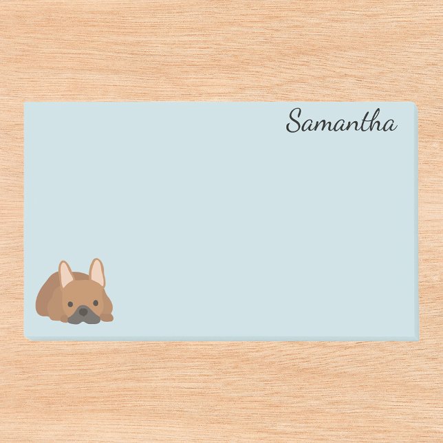 Notas Post-it® Bulldog francés personalizado del perro (Subido por el creador)