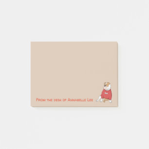 Notas Post-it® Bulldog inglés divertido