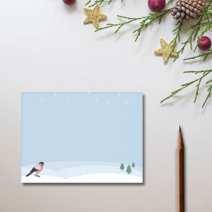 Notas Post-it® Bullfinch & Snowy Landscape Post-it Notes