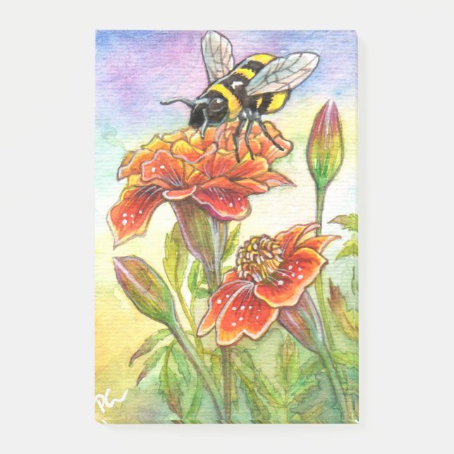 Notas Post-it® Bumblebee Y Marigold (Anverso)