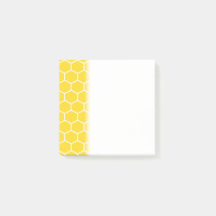 Notas Post-it® Bumblebeo de líneas blancas geométricas de Honey
