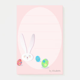 NOTAS POST-IT® BUNNY FELIZ DE CUTE FELIZ FIESTA DE FESTIVOS EN EL