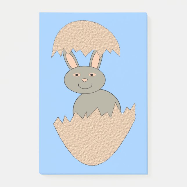 Notas Post-it® Bunny Hatching de Egg Weird Post anota Pad (Anverso)