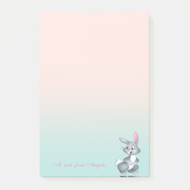 Notas Post-it® Bunny Personalizado Adorable Cute (Anverso)