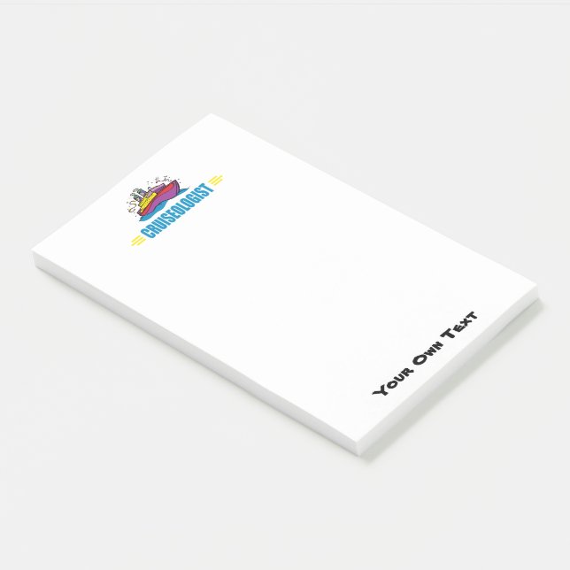 Notas Post-it® Buque de crucero divertido (En perspectiva)