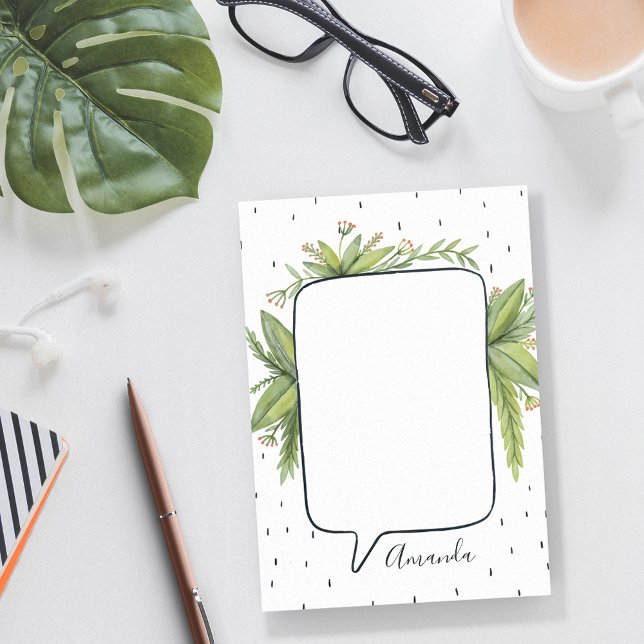 Notas Post-it® Burbuja botánica personalizada (Subido por el creador)