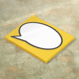 Notas Post-it® Burbuja de diálogo de arte pop de cómic