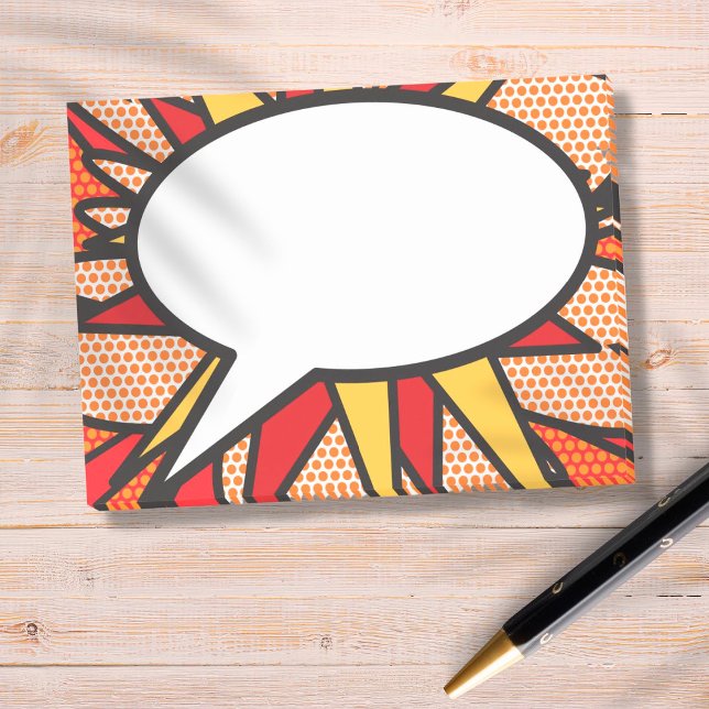Notas Post-it® Burbuja de diálogo de arte pop de cómic (Subido por el creador)