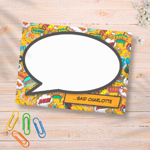 Notas Post-it® Burbuja de diálogo de cómic moderno