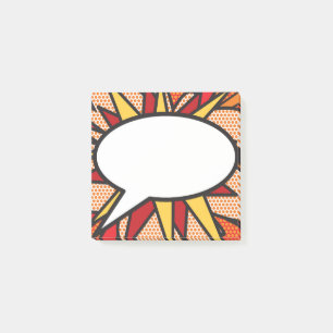 Notas Post-it® Burbuja de diálogo divertida de cómic moderno