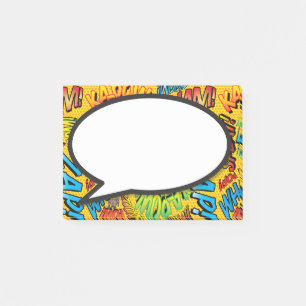 Notas Post-it® Burbuja de Diálogo Divertido Libro Cómic Colorido