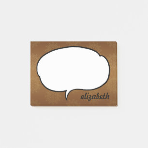 Notas Post-it® Burbuja de diálogo Nombre Personalizado