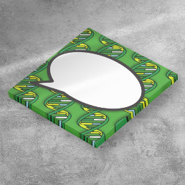 Notas Post-it® Burbuja de habla de ADN verde ciencia médica