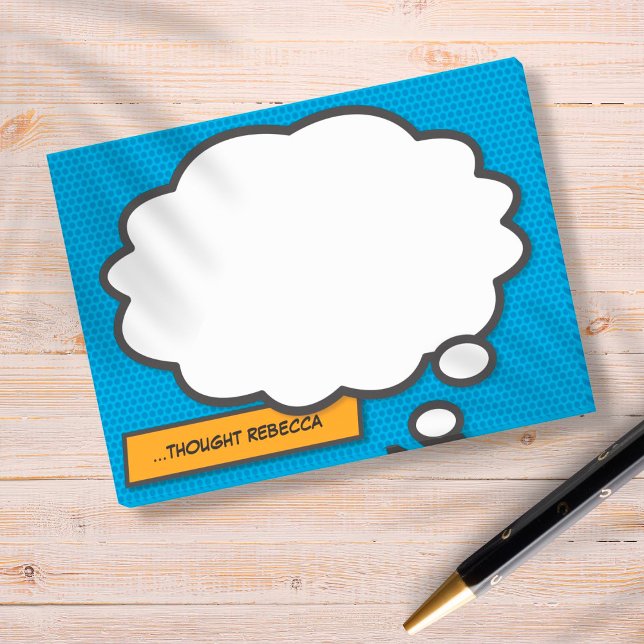 Notas Post-it® Burbuja de pensamiento de arte pop de cómic (Subido por el creador)
