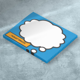 Notas Post-it® Burbuja de pensamiento de cómic personalizado mode